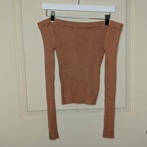 Forever 21 off the shoulder ribbed top